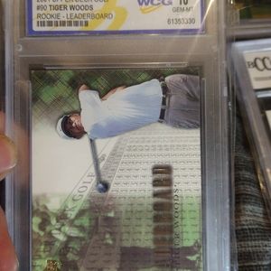 2 Tiger Woods gem mint 10 graded cards
